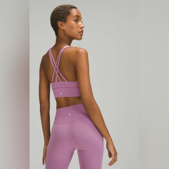 Lululemon Energy Bra High Neck Long Line *Medium Support, B–D Cup - Jubilee - Picture 2 of 6